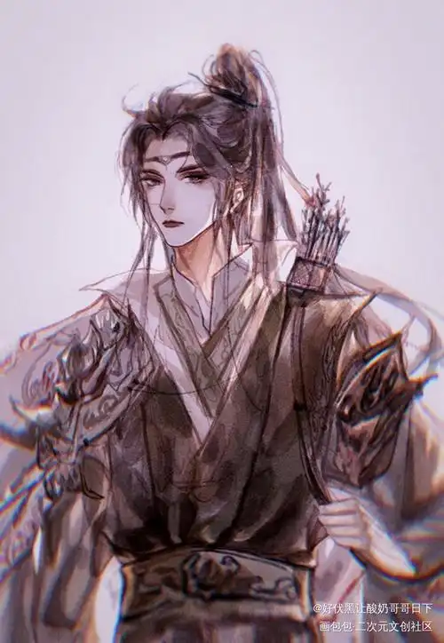 阴柔娇媚的将军是什么样的_古风求约稿指绘绘画原创绘画作品