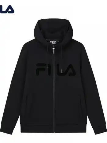 fila斐乐男装官方男子运动外套2022年春季新款针织百搭运动夹克男商场