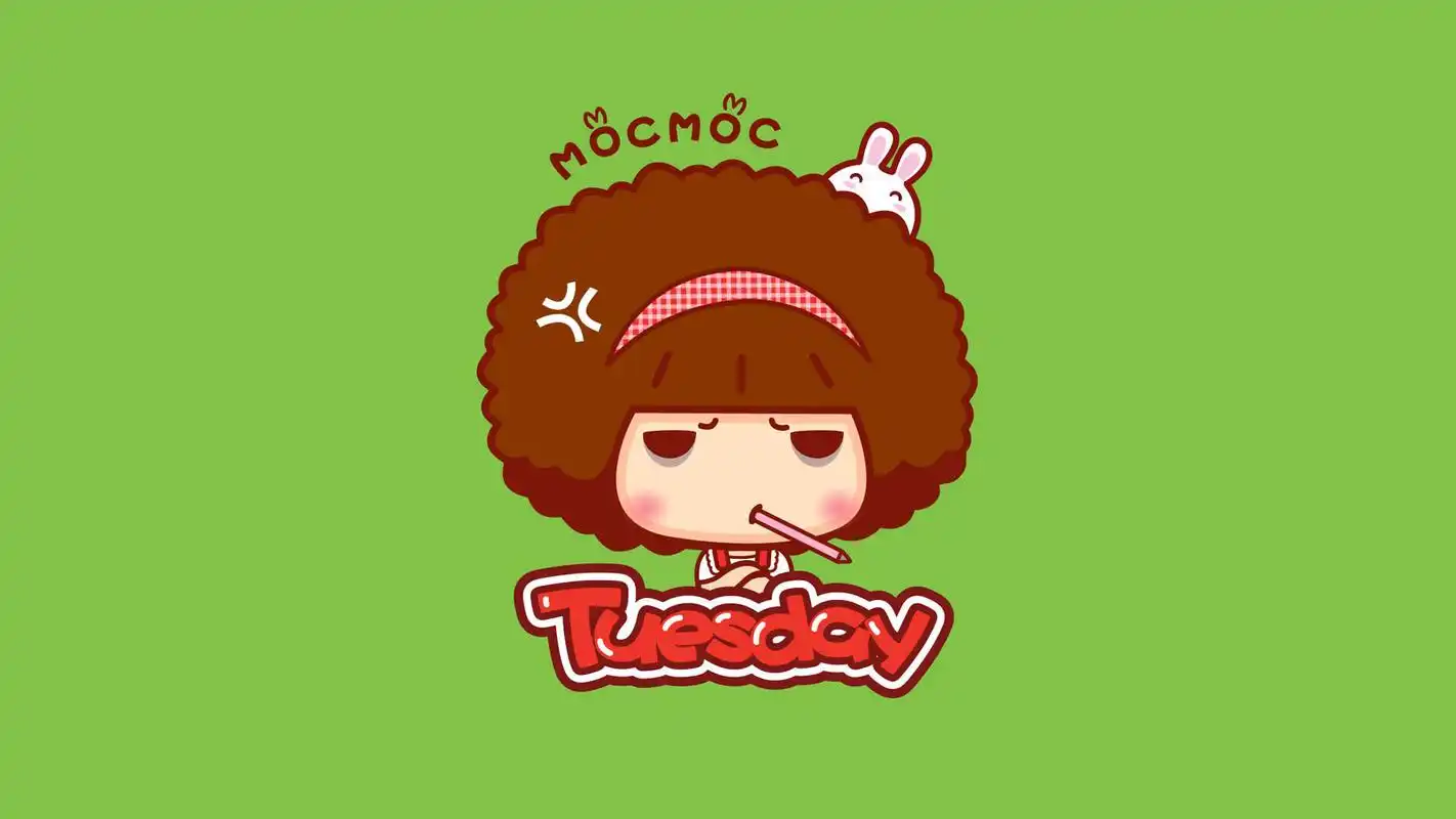 摩丝摩丝一周心情高清可爱卡通图片合集电脑桌面壁纸下载