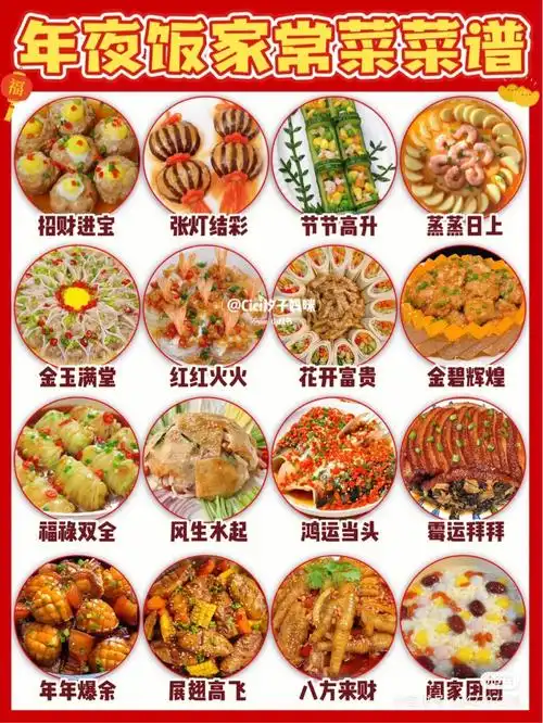 年夜饭家常菜谱