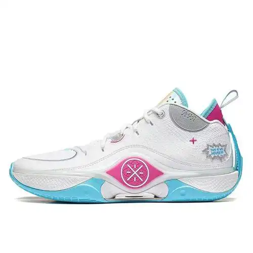 lining李宁韦德幻影5低帮篮球鞋男款标准白abpt0532