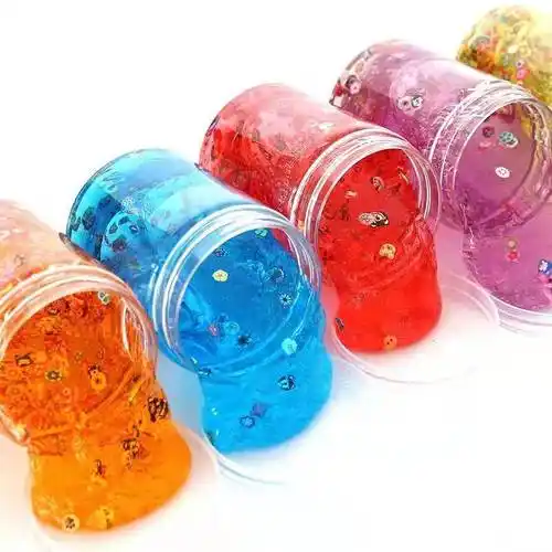 水晶泥新款起泡胶鼻涕泥史莱姆果冻冰山泥橡皮泥果酱起泡胶气泡胶彩泥