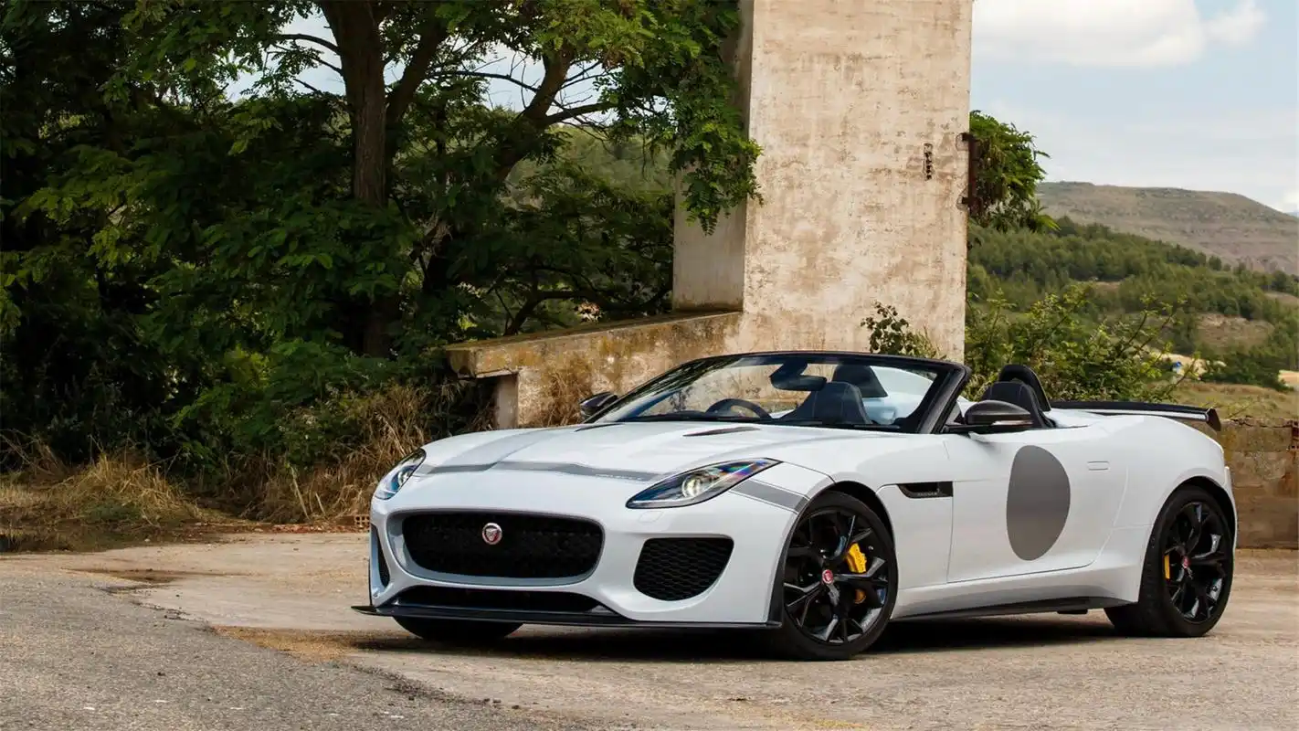 捷豹f-type白色汽车壁纸1920×1080高清图片大全