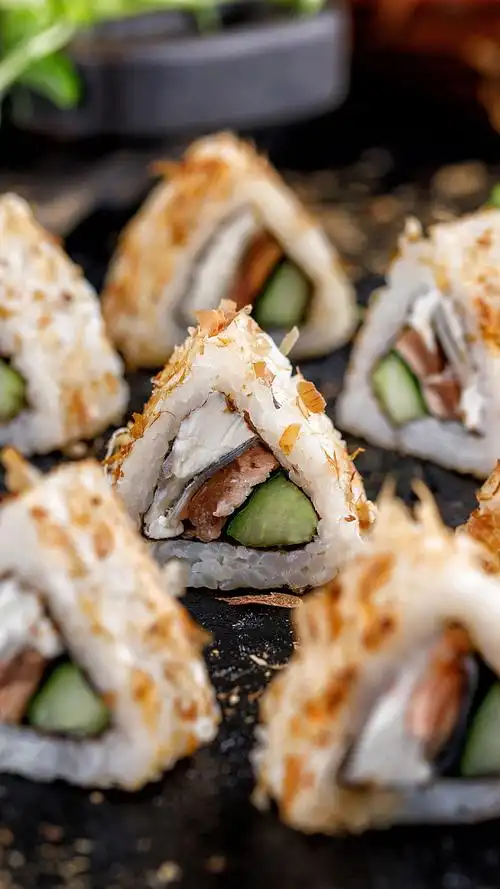 香甜美味的寿司图片手机壁纸,美食,高清,食物,美味,诱人,好看,手机