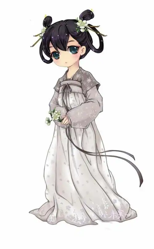 插画,古风,汉服【汉风弄晴】汉服手绘