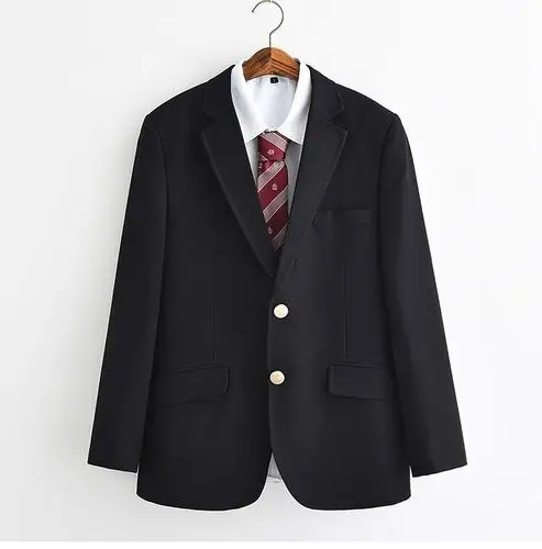 正统日式学生制服校服 学院风男士西装外套 高中校园dk制服上衣 单件