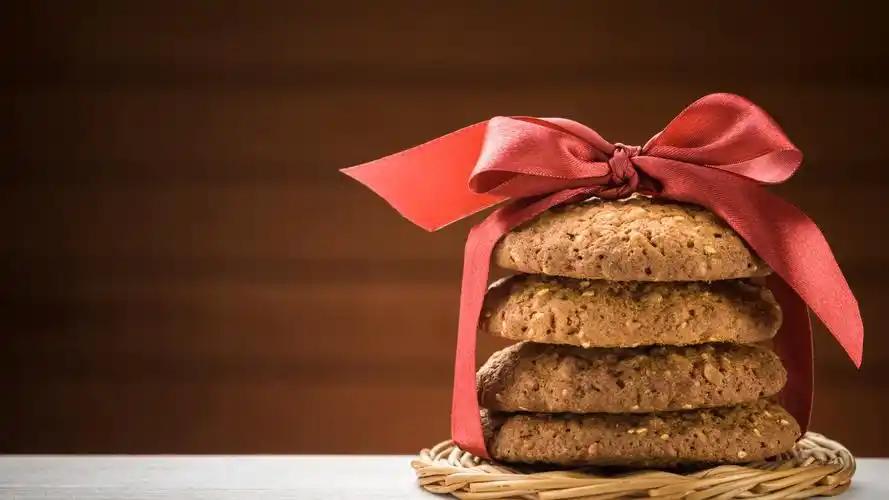 壁纸 饼干,红丝带