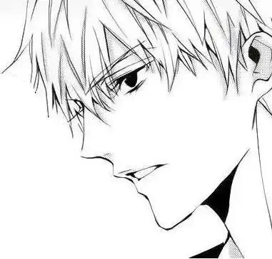 动漫男头侧脸简笔画