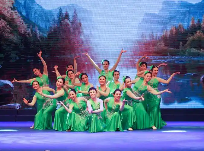 舞蹈傣族舞最后造型美