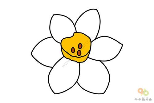 水仙花简笔画图片教程