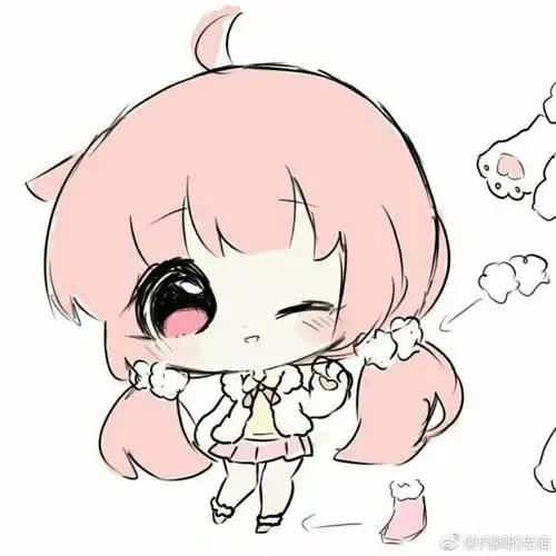 q版少女插画 简笔画大全 千千简笔画图片教程