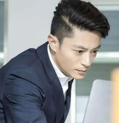 青少年,侧背头发型