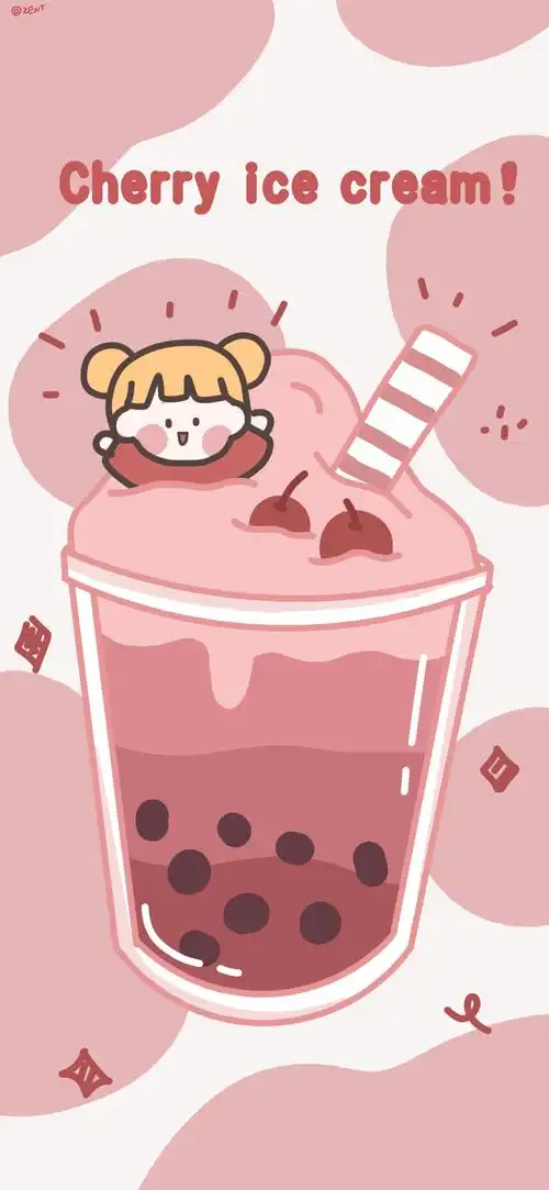 分享一组巨可爱的全面屏手机壁纸