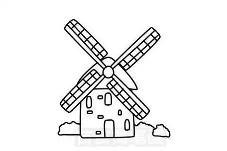 简笔画图片加上背景风车简笔画简单画法风车怎么画简笔画图解风车小屋