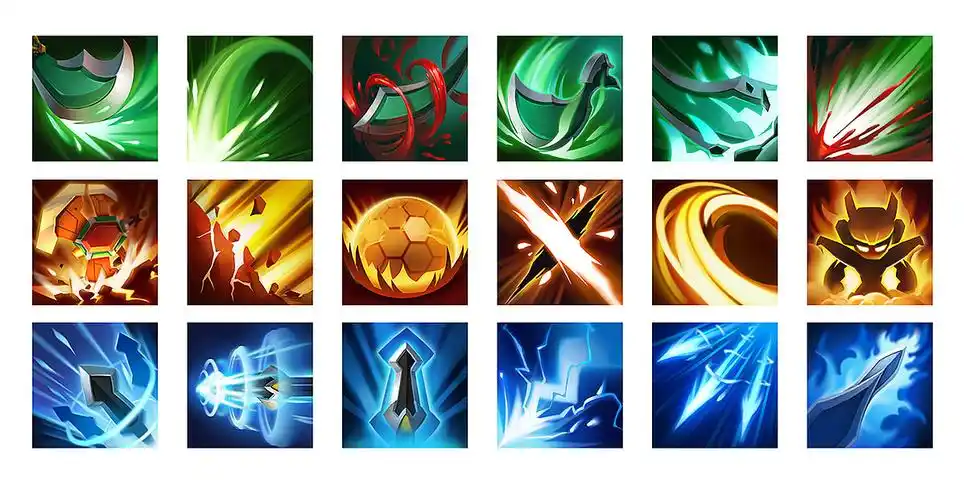 q版手游技能图标设计b-全套|插画|游戏原画|54600 - 原创作品 - 站酷