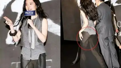 刘亦菲透视裙出席活动,却失守暴露春光,网友:玉女形象都没啦