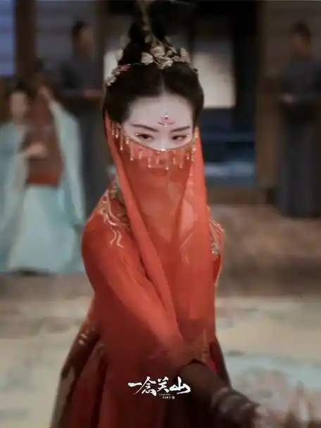 刘诗诗 红衣面纱舞##刘诗诗又在古装剧里跳舞了