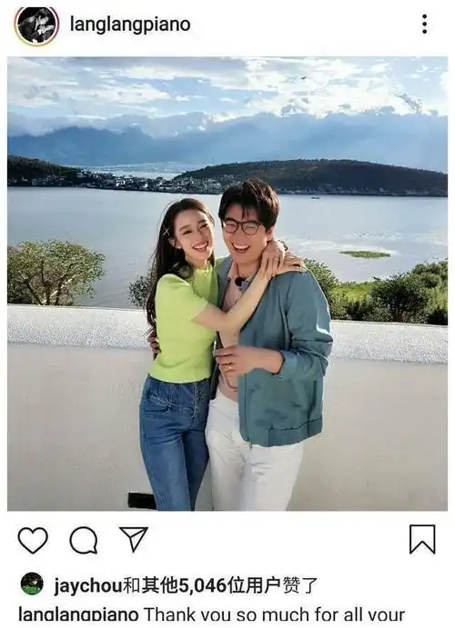 官宣妻子怀孕后郎朗首晒夫妻合照!二人甜蜜相拥,吉娜腰部依旧纤细