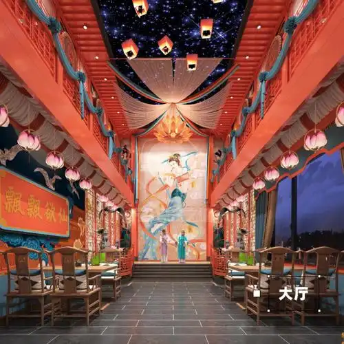 剧本杀空间设计 大厅效果图分享