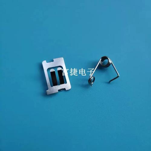cr202 2025纽扣电池正负极弹簧片 遥控器平推式电池弹片电池弹簧