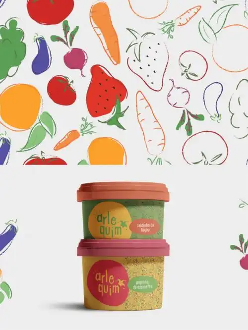 多彩儿童食品品牌vi设计