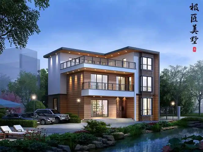 现代三层别墅设计图效果图