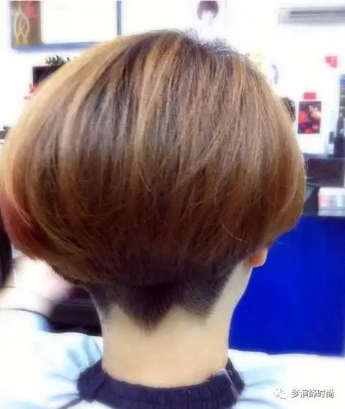 2017流行"推后边"短发