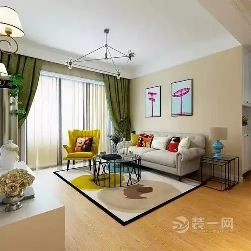 【洛阳装修】时尚客厅色彩搭配案例