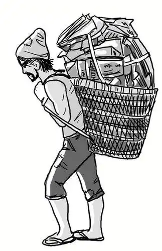 笔画破房子怎么画简笔画捡垃圾简笔画破败的房屋简笔画环保生活简笔画