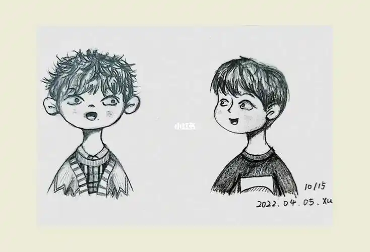 铅笔线稿练习1015博君一肖