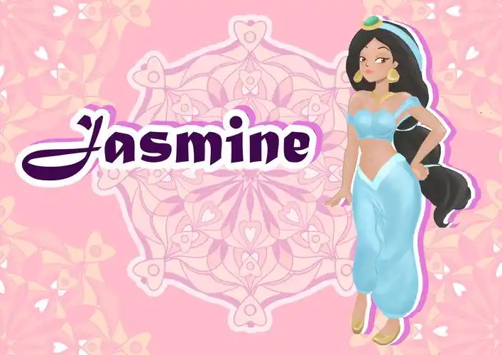 迪士尼公主手绘——茉莉公主