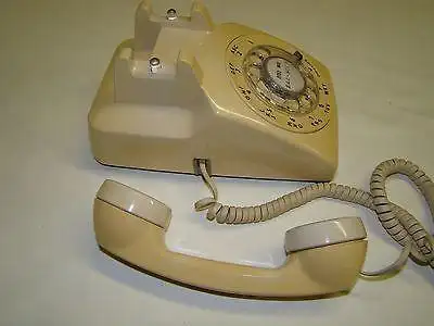 vintage rotary dial telephone phone 1980s bell system made by