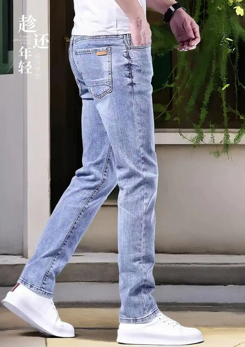 时尚百搭 夏季修身牛仔裤男士必备90.