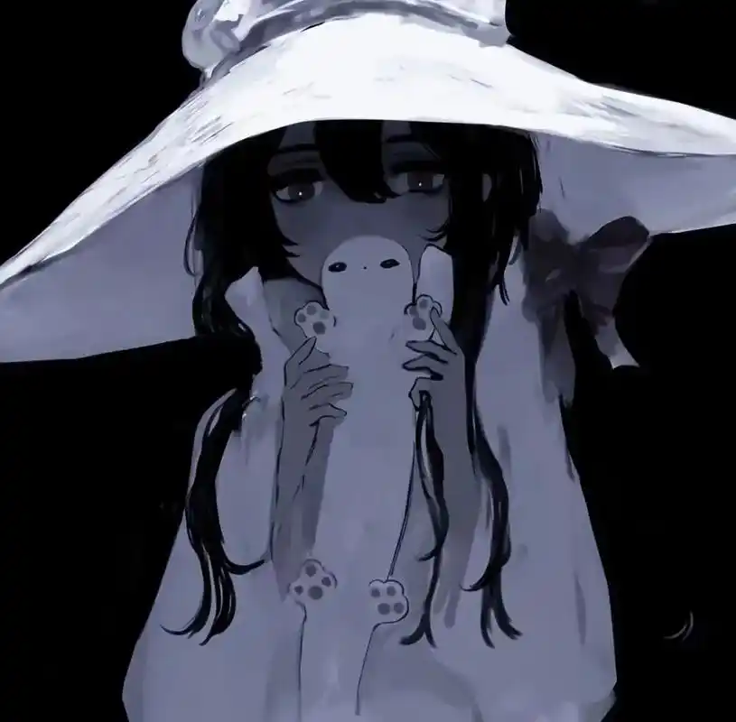 艾特你不开心的朋友来看吧#动漫头像 #暗系头像 #动漫女头  - 抖音