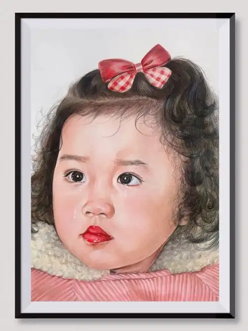 彩铅  #绘画  #彩铅手绘人物肖像  #水彩