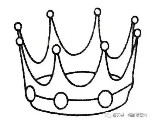 头饰简笔画画法