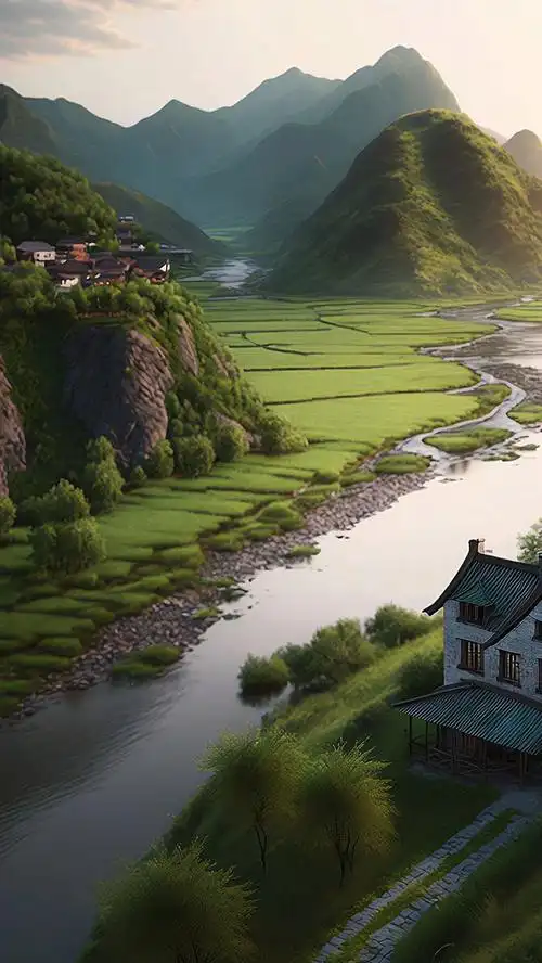 青山绿水美景如画#一起感受大自然的美#美景分享