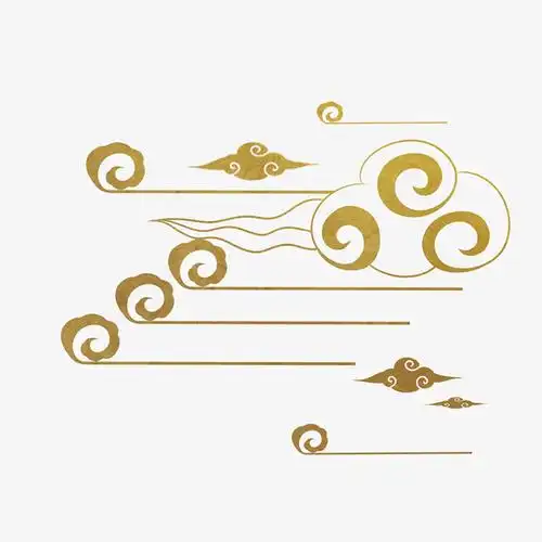 金色祥云中国风典雅古典