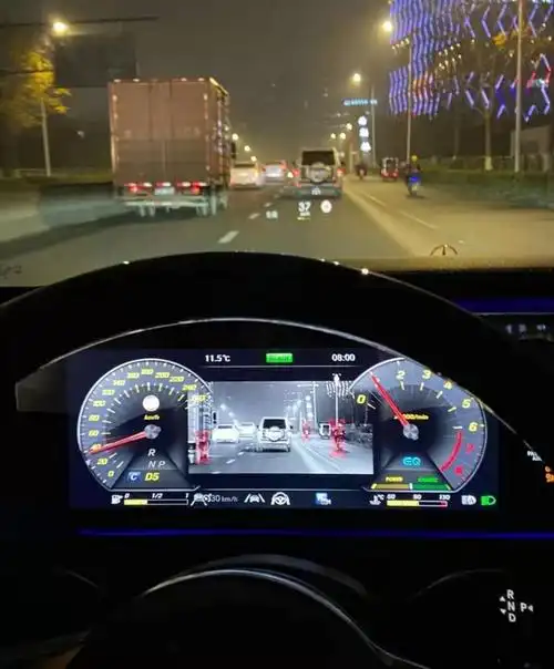 17款奔驰s迈巴赫s450升级夜视仪驾驶辅助 红外线行人探测显示