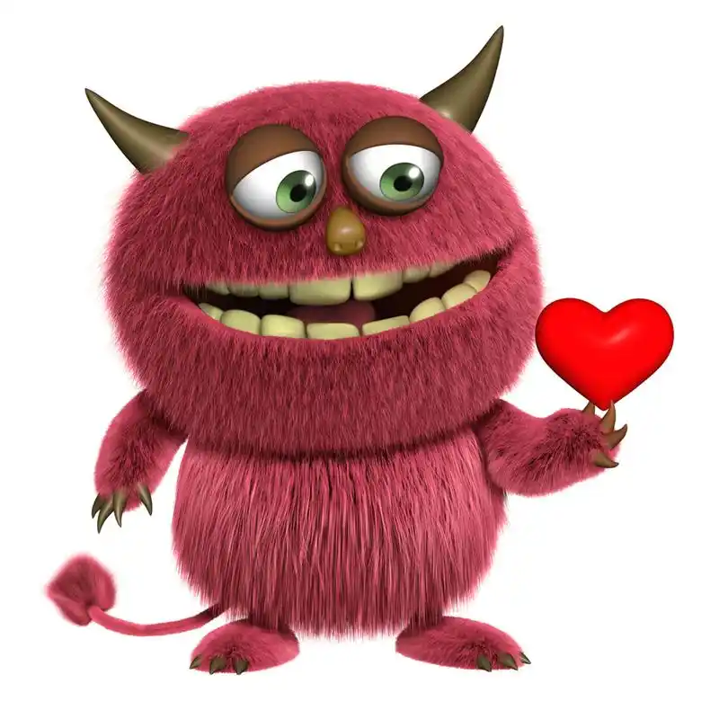 红毛外星人,卡通怪兽