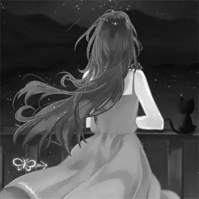 头像黑白女背影伤感 高清好看的忧伤美女图片黑白背影头像_女生头像_