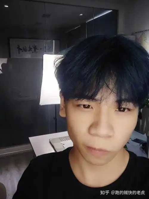 蓝黑啊,长出黑色也不会太突兀.