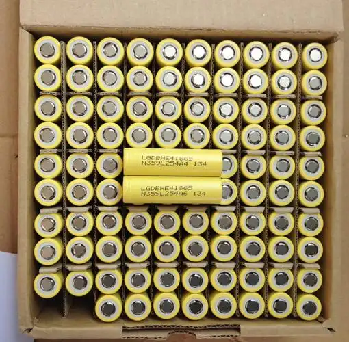 高品质 lg 18650 he4动力锂电池 2500mah 25a持续放电动力电池