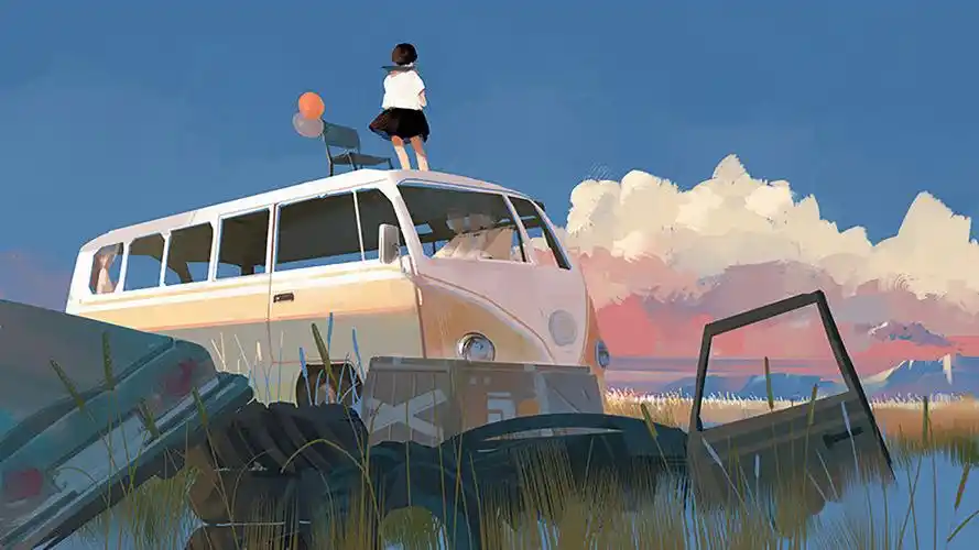 森系动漫插画电脑桌面壁纸 第二辑