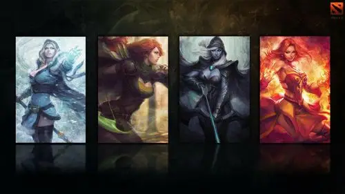 游戏《刀塔2》英雄官方原画高清桌面壁纸