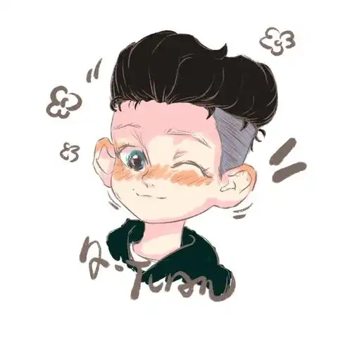 翻到以前的背头线稿,速涂一下?