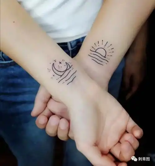 纹身图案 情侣纹身 小情侣纹身 纹身手稿 有意义的纹身手稿-赐晟网络