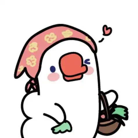 躺倒鸭抖音超火卡通动漫鸭鸭情侣头像