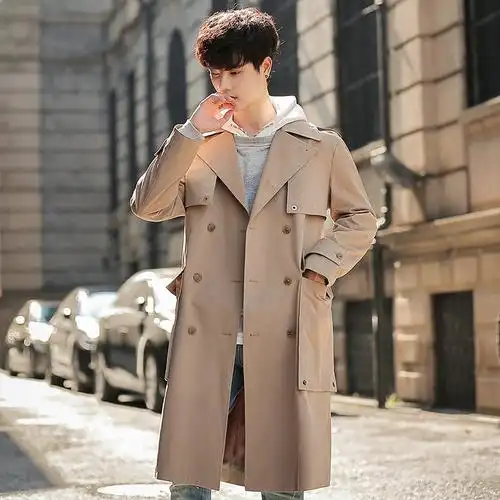 梵克公牛英伦风男士风衣韩版潮流大衣外套披风