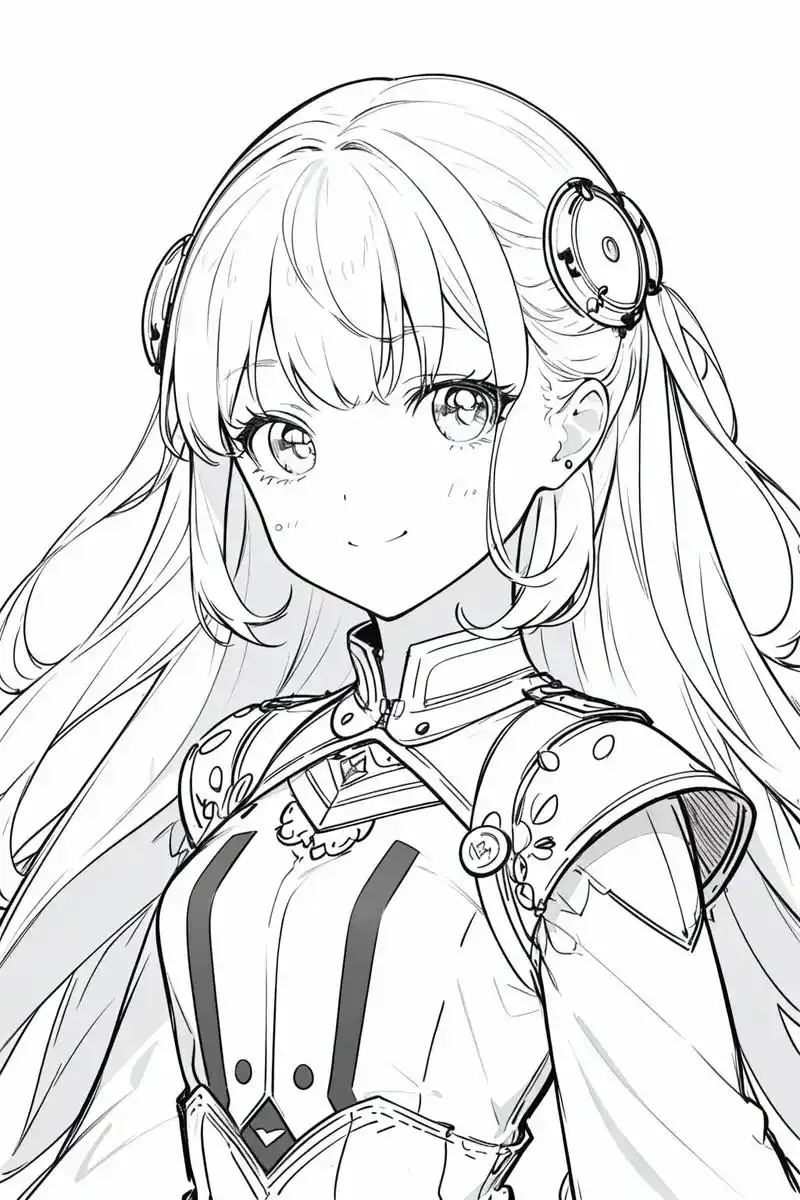 线稿一组|以圣光的名义.#二次元ai绘画 #什么次元都逃不过 - 抖音